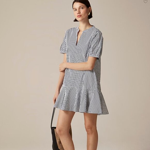 J.Crew - Delilah dress in striped cotton poplin - NWT - Picture 1 of 4